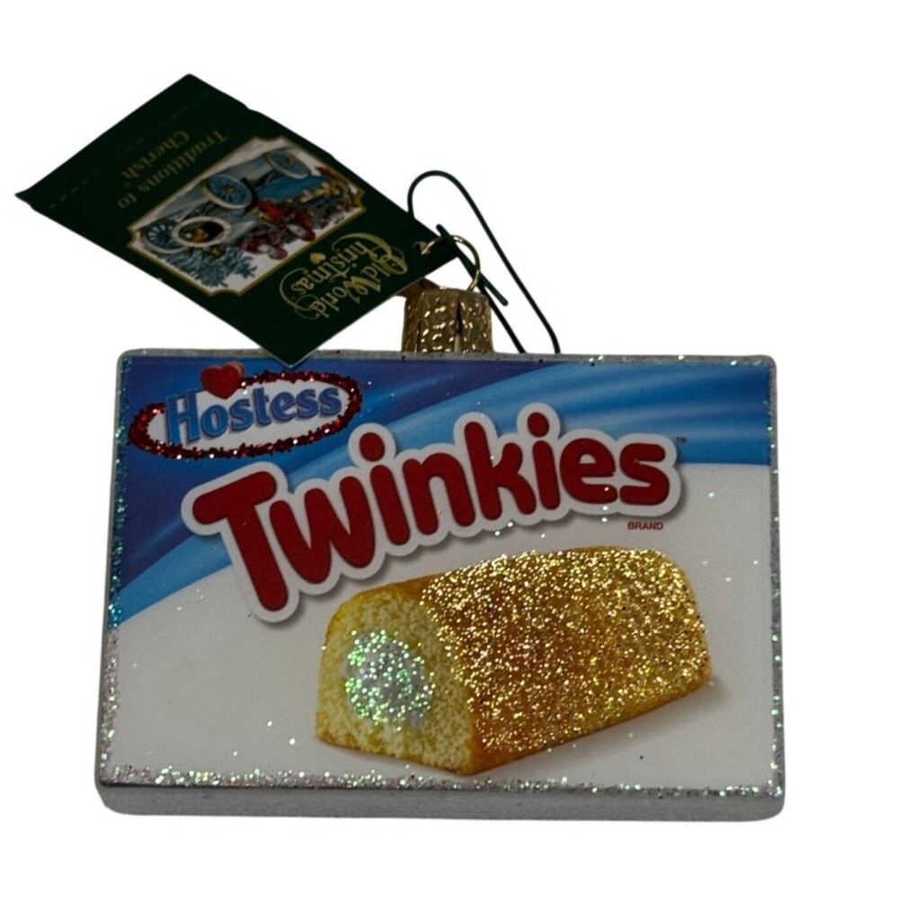 Old World Christmas Hostess Twinkies Box Ornament 2024 Tag Box 3 1/4" - Picture 2 of 5